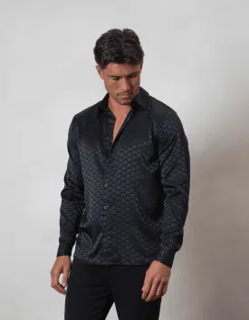 Jacquard Black Illusion Shirt