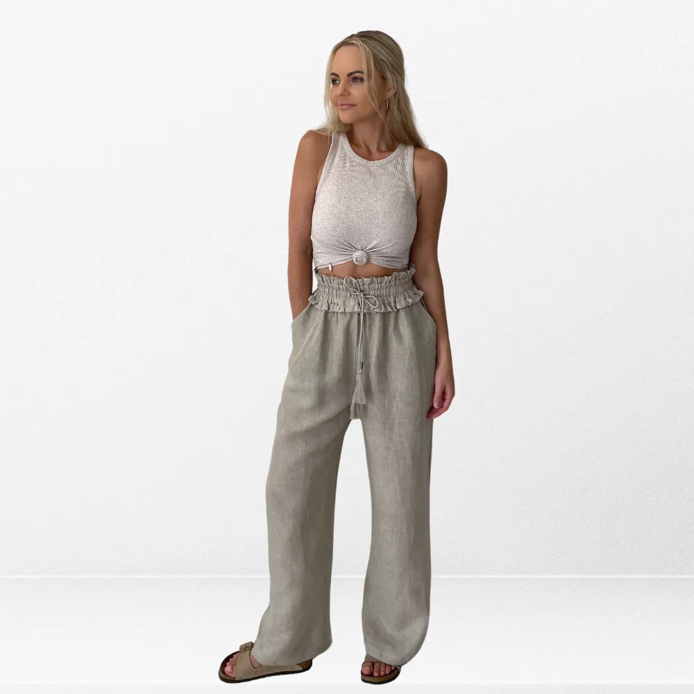 Linen Pants Oatmeal