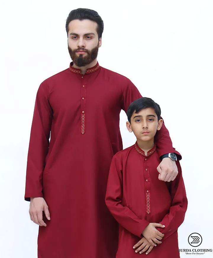 Maroon Premium Kurta ( FATHER & SON)