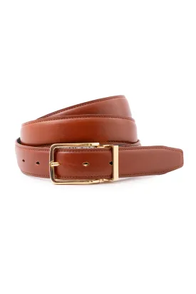 Medium Brown Vegetable Tanned Leather Belt