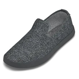 Men's Wool Loungers - Natural Grey (Dark Grey Sole)