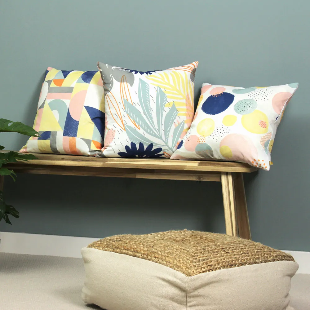 Mikalo 100% Recycled Cushion Lime/Cobalt