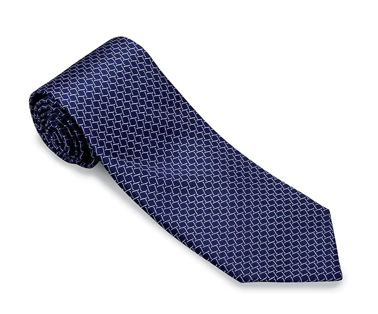 Navy Monroe Links Necktie - F5211