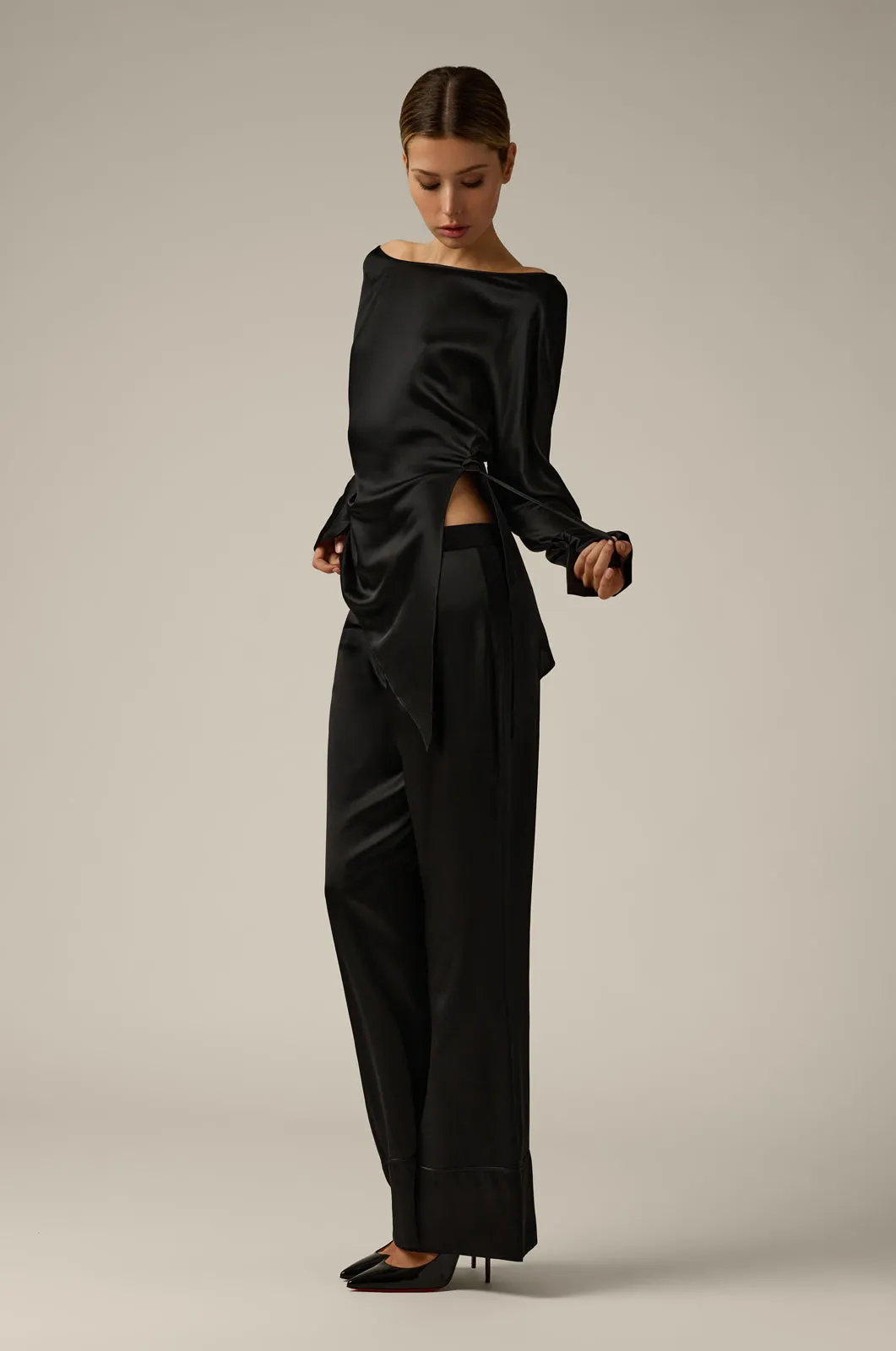 OVERSIZED SILK PANT