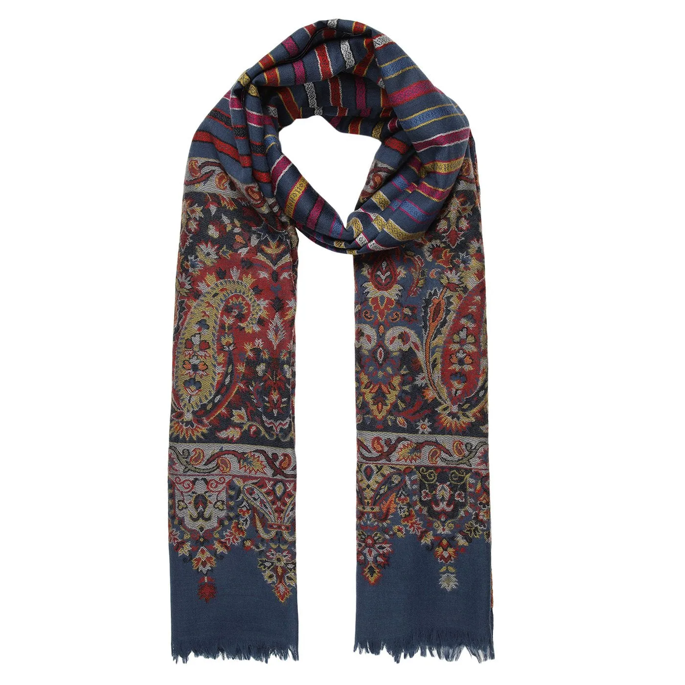 Paisley Fusion Jacquard Shawl