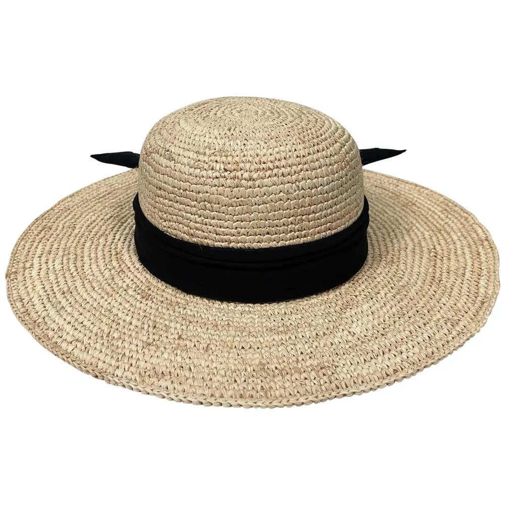 Saint Martin - Crochet Raffia Sun Hat with Bow