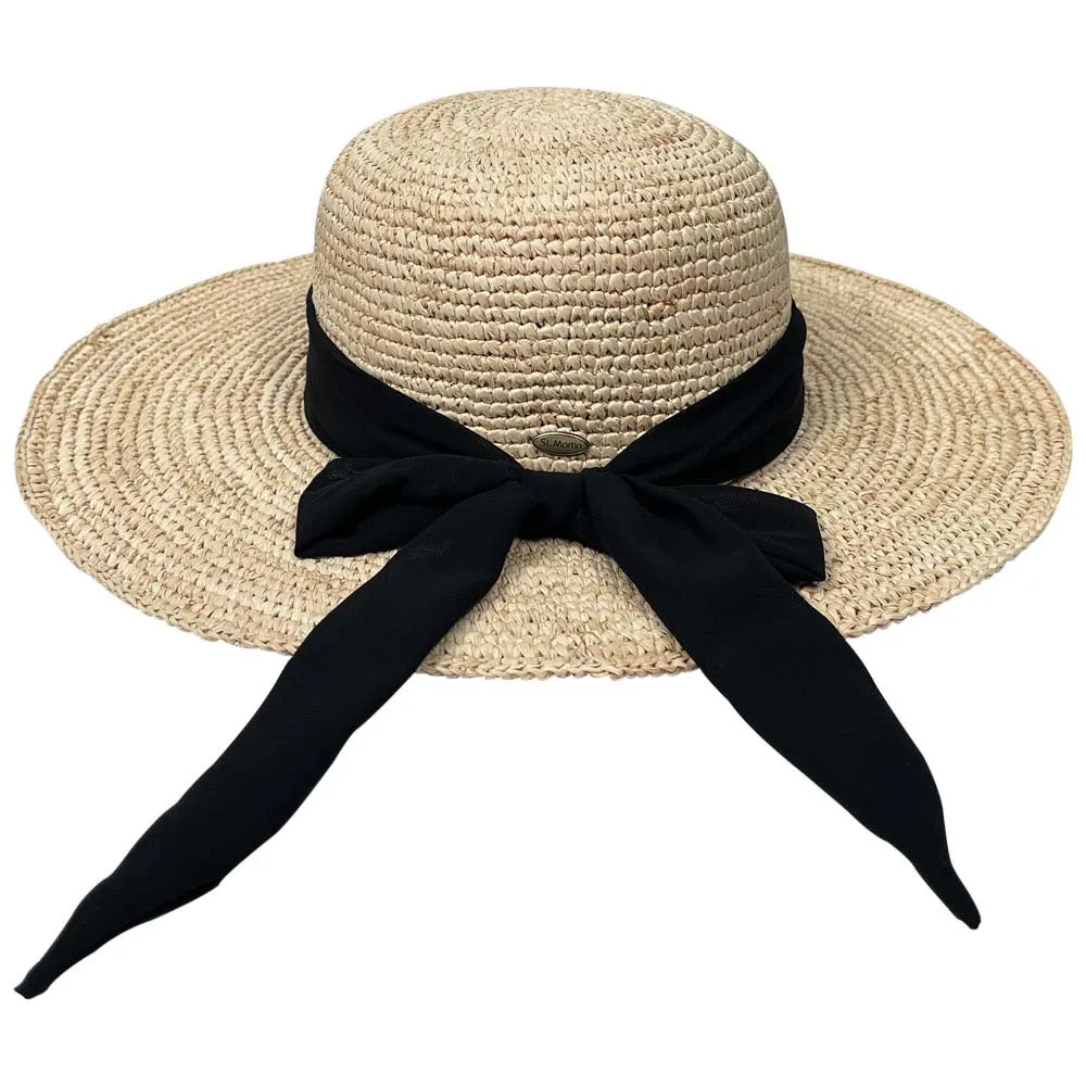 Saint Martin - Crochet Raffia Sun Hat with Bow