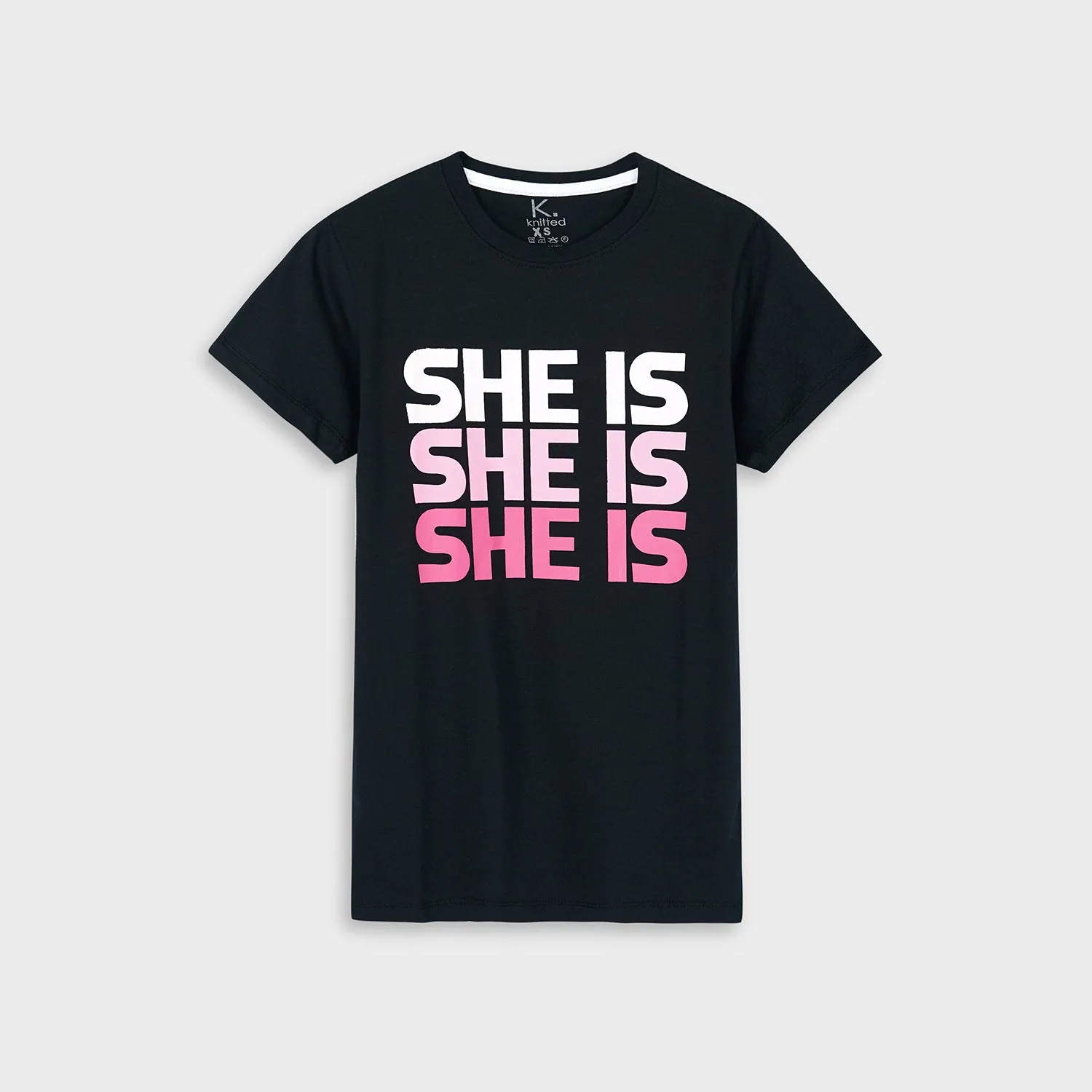 SHE IS printed tee for Women