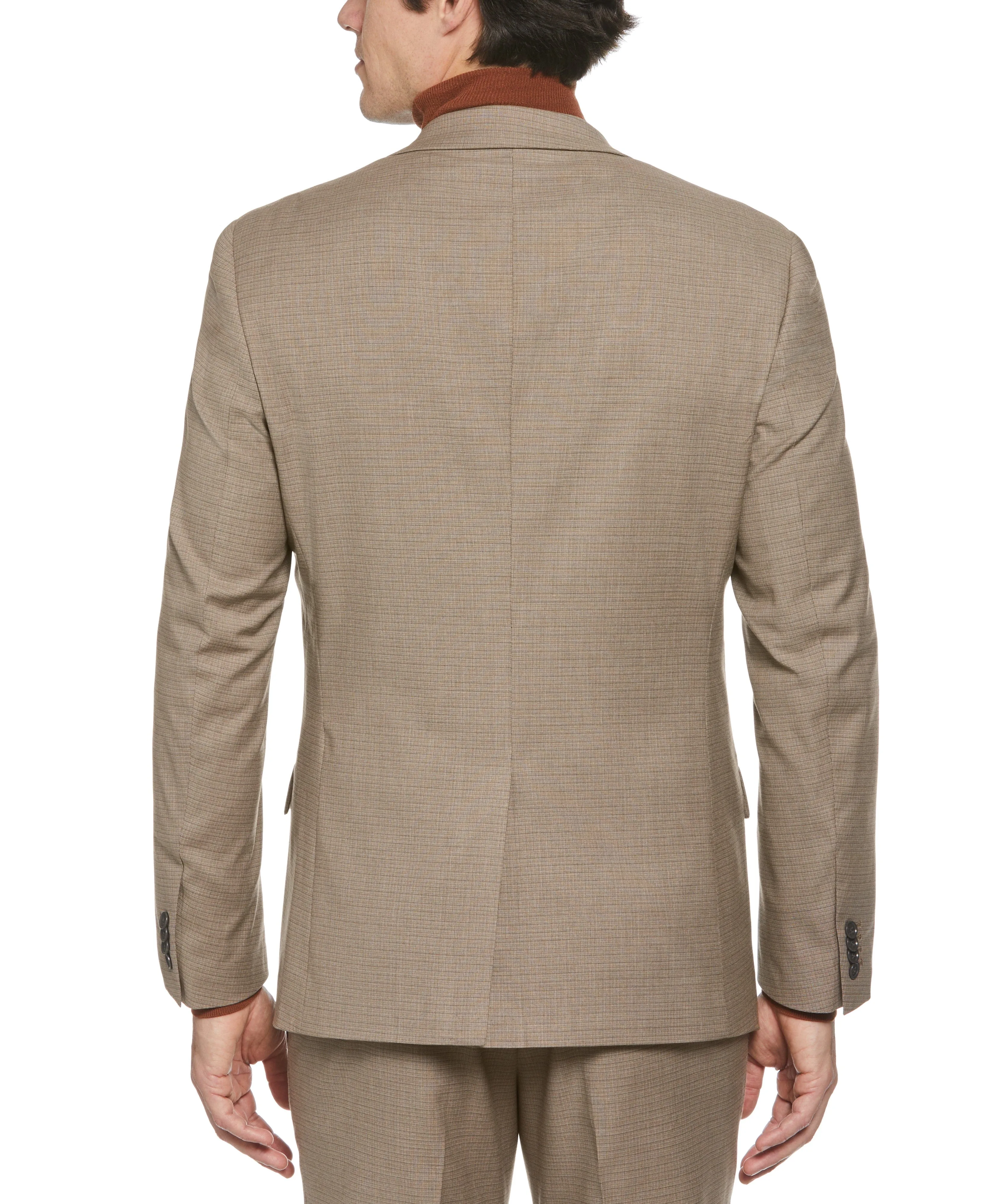 Slim Fit Fine Grid Suit Jacket