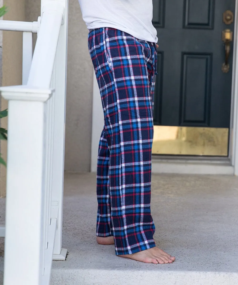 Tall Men's Pajama Bottom: Flannel, 2 Color Options - Sz S, M and L - FINAL SALE