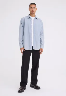 Tanker Cotton Shirt - Bream Blue