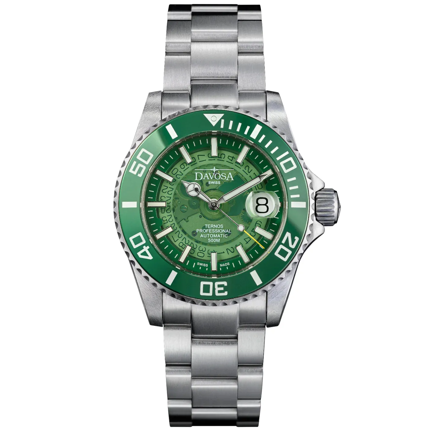 Ternos Professional Auto Nebulous 500m Green Diving Watch 16153570