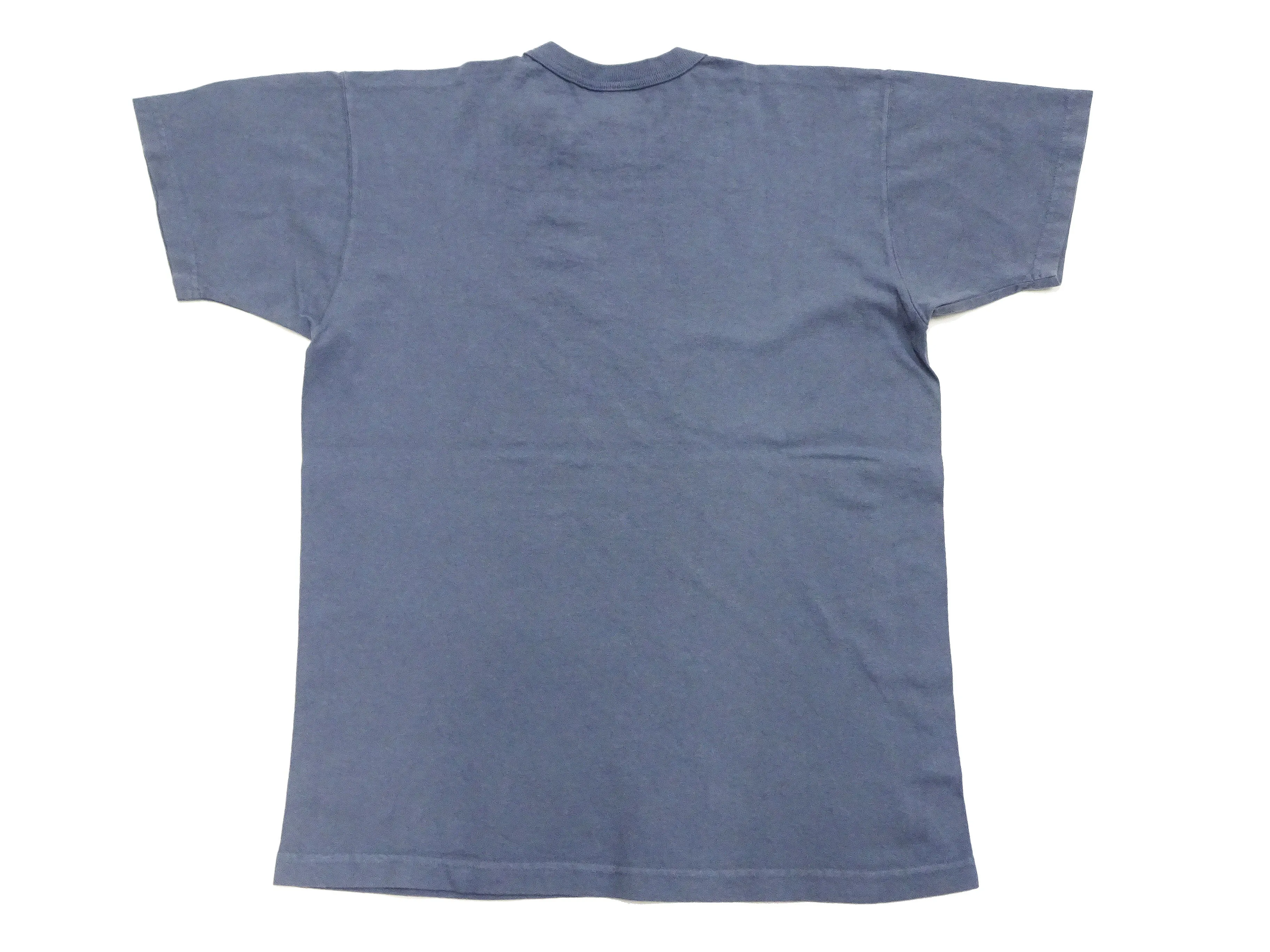 TOYS McCOY Plain T-Shirt Men's Garment-Dyed Heavyweight Short Sleeve Loopwheel Solid Color Tee TMC2343 120 Faded-Blue