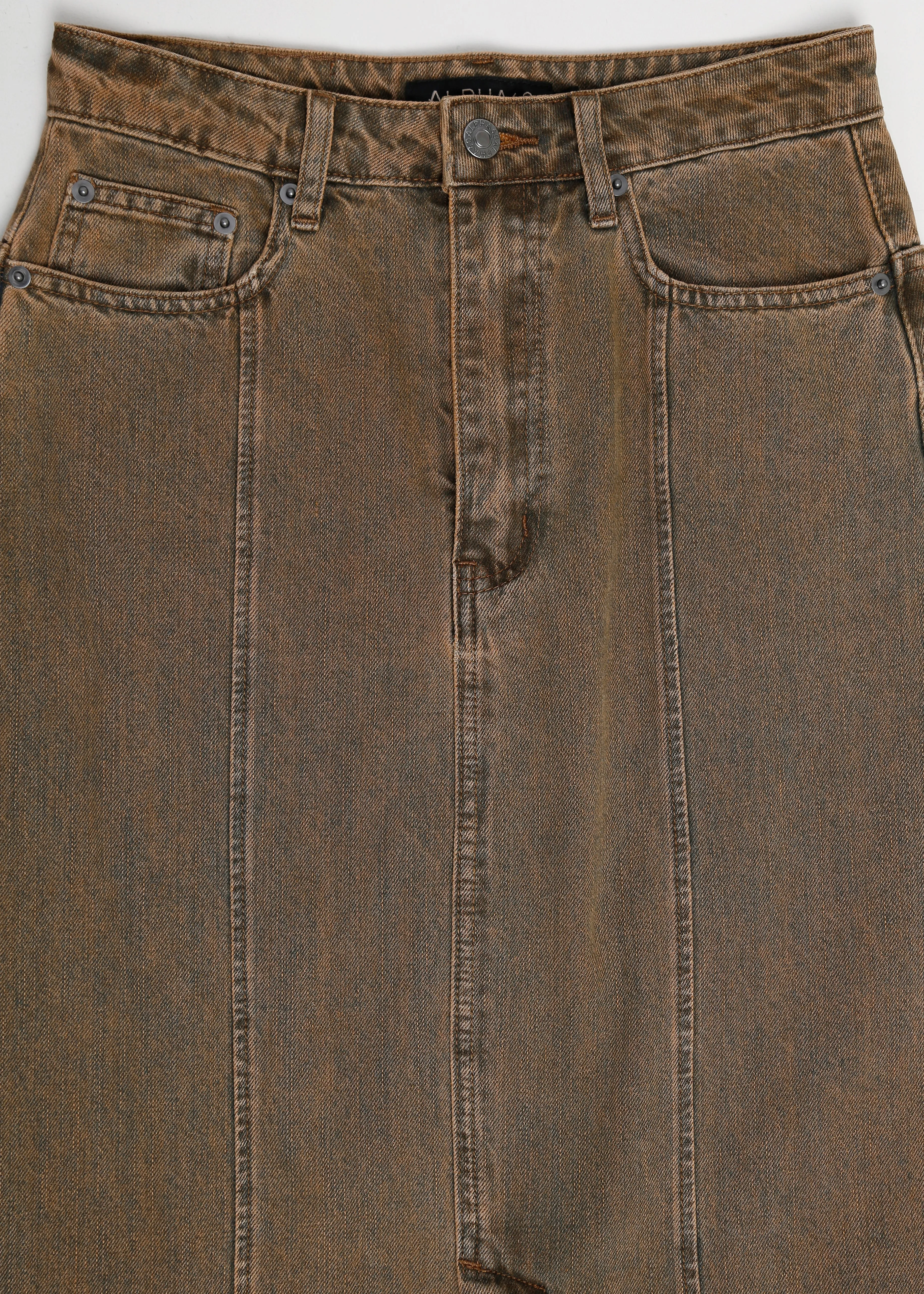 W24 | JETT DENIM SKIRT / MOCHA WASH