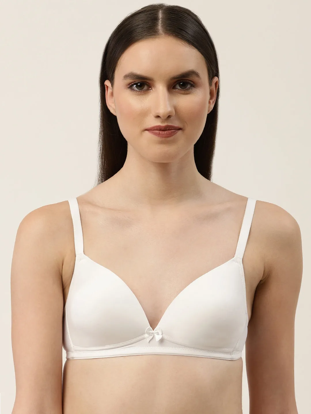 Women's Solid Lightly Padded Plunge Bra | BRA-8001-1 |