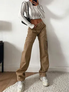 Women's Straight Leg Cargo Trousers